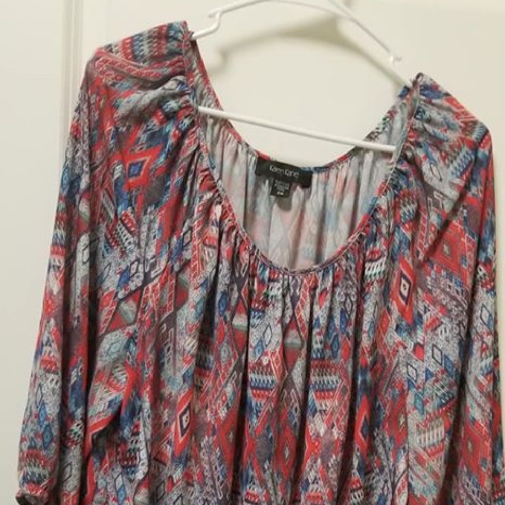 Karen Kane 3/4 Sleeve HiLoTop 2X